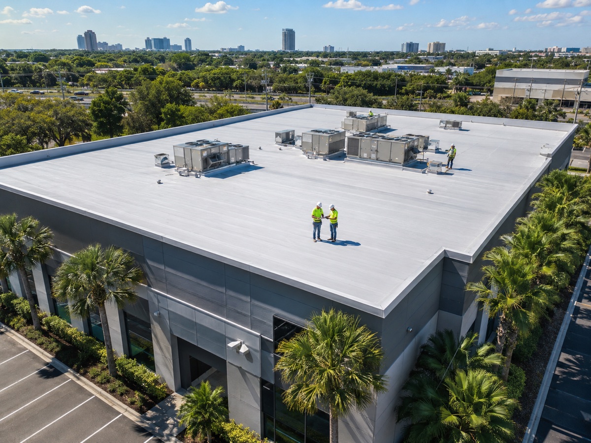 Commercial roofing project