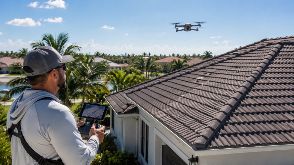 Drone roof inspection