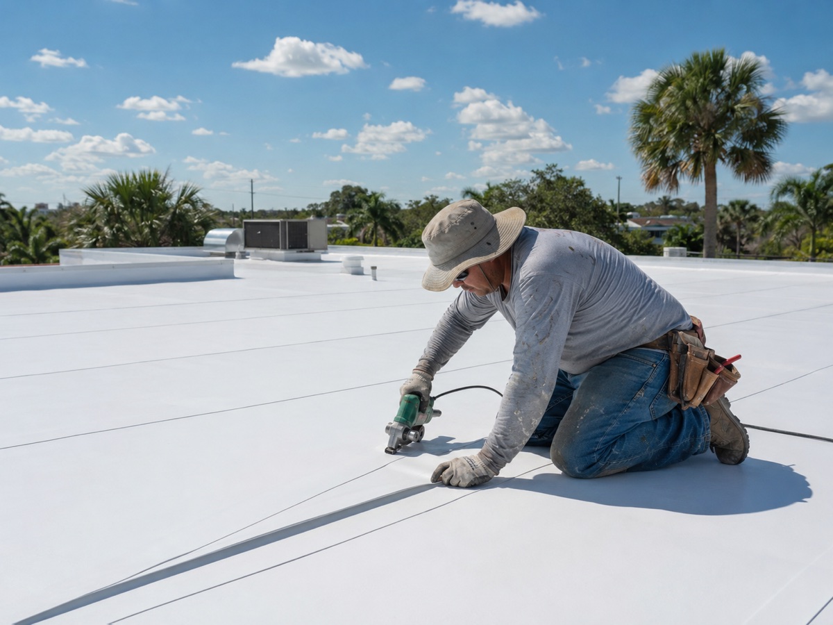 Flat roofing
