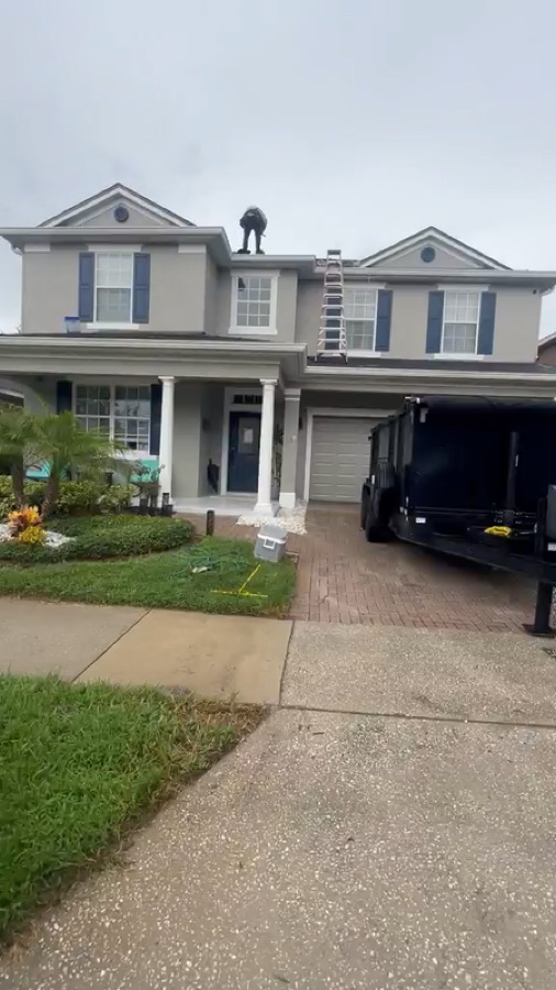 Full roof replacement in progress, Orlando